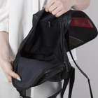 Рюкзак молодёжный, с кошельком, 2 отдела на молниях, 2 наружных кармана, цвет чёрный - Фото 6
