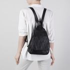 Рюкзак молодёжный, с кошельком, 2 отдела на молниях, 2 наружных кармана, цвет чёрный - Фото 2