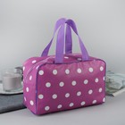 Косметичка-сумочка, отдел на молнии, 2 ручки, цвет сиреневый - Фото 2