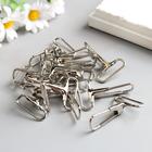 Карабин металлический, 2.5 см×1.8 мм - Фото 2