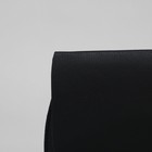 Сумка женская, 2 отдела на клапане, длинный ремень, цвет чёрный - Фото 4