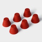 Набор форм для выпечки Доляна «Цветочные горшочки», силикон, 6,5×5,5 см, 6 шт - Фото 2