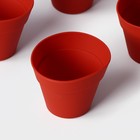 Формы для выпечки кексов Доляна «Цветочные горшочки», силикон, 7×5.5 см, набор 6 шт., коричневые - Фото 3