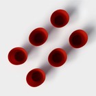 Набор форм для выпечки Доляна «Цветочные горшочки», силикон, 6,5×5,5 см, 6 шт - фото 4242701