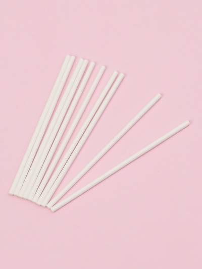 Палочки для леденцов Доляна, d=0.3 см, 10 см, набор 80 шт., бумага, белые