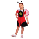 Детский карнавальный костюм "Божья коровка", платье, шапка, крылья, р-р 28, рост 98-104 см - фото 11011362