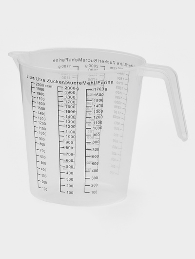 Кувшин мерный Доляна, 2 л, пластик, прозрачный