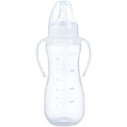 Бутылочка для кормления, классическое горло, 250 мл., от 3 мес., приталенная, с ручками, цвет белый - Фото 5
