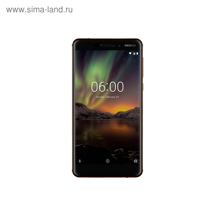 Смартфон Nokia 6.1 DS Black/Copper LTE TA-1043, черно-медный - Фото 1