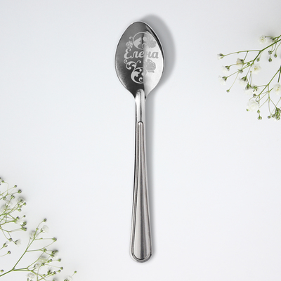 Ложка чайная именная «Елена, с 8 марта», 3×14 см