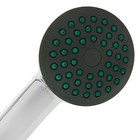 Лейка для душа LD-01-006, с серо-зеленой вставкой, 1 режим, пластик, цвет хром - Фото 3