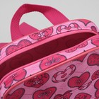 Рюкзак детский "Сердечки", отдел на молнии, наружный карман, цвет розовый - Фото 5