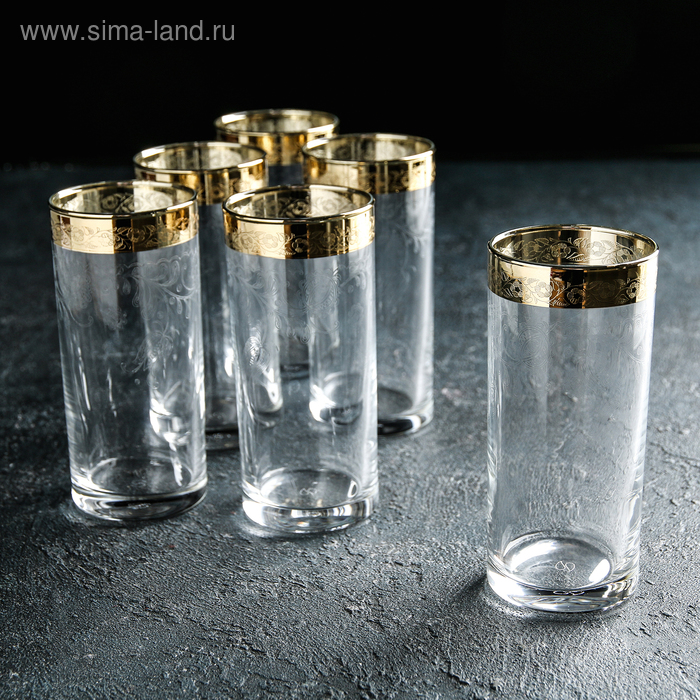 Набор стаканов для сока «Нежность», 290 мл, 6 шт - Фото 1