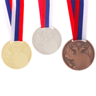 Медаль под нанесение «Герб», ⌀ 5 см., цвет сер., с лентой - фото 321260447