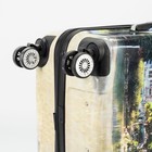 Чемодан средний «Сказка» 24", отдел на молнии, кодовый замок, 4 колеса, цвет голубой - Фото 6