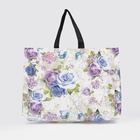 Сумка хозяйственная без застёжки, цвет белый/разноцветный - Фото 3