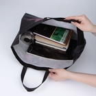 Сумка хозяйственная без застёжки, 43×11×32 см, чёрная - Фото 5