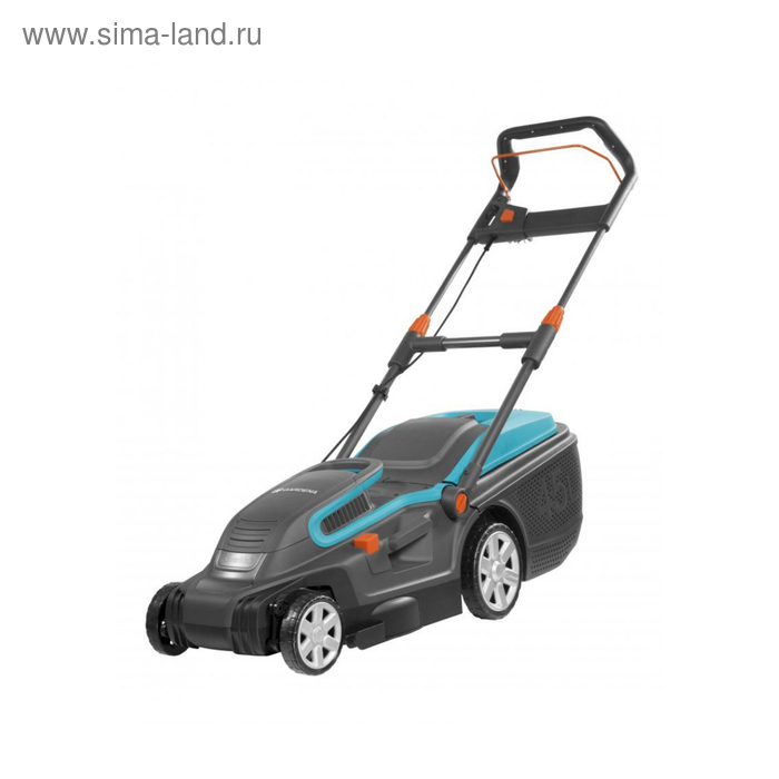 Газонокосилка электрическая GARDENA PowerMax 1600/37, 1600Вт, ширина 37см, высота 20-60 мм - Фото 1