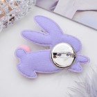 Брошь «Зайчик-пушистик», цвет розовый - Фото 2