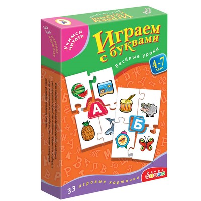 Настольная игра «Играем с буквами. Учимся читать»