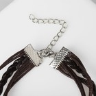 Браслет унисекс «Магия знаков» ветви и бесконечность, цвет коричневый с чернёным серебром, 18 см - Фото 4