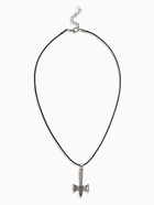 Кулон мужской «Молот Сварога», цвет чернёное серебро на чёрном шнурке, 45 см - Фото 1