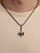 Кулон мужской «Молот Сварога», цвет чернёное серебро на чёрном шнурке, 45 см - Фото 2