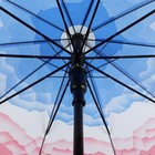 Зонт - трость полуавтоматический «Горы», 10 спиц, R = 49 см, цвет фиолетовый МИКС - Фото 6