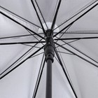 Зонт - трость полуавтоматический «Однотонный», 10 спиц, R = 61 см, цвет синий - Фото 3