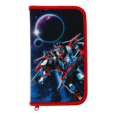 Пенал 1 секция Calligrata «Робот в космосе», 115 х 190 х 30 мм, ламинированный картон