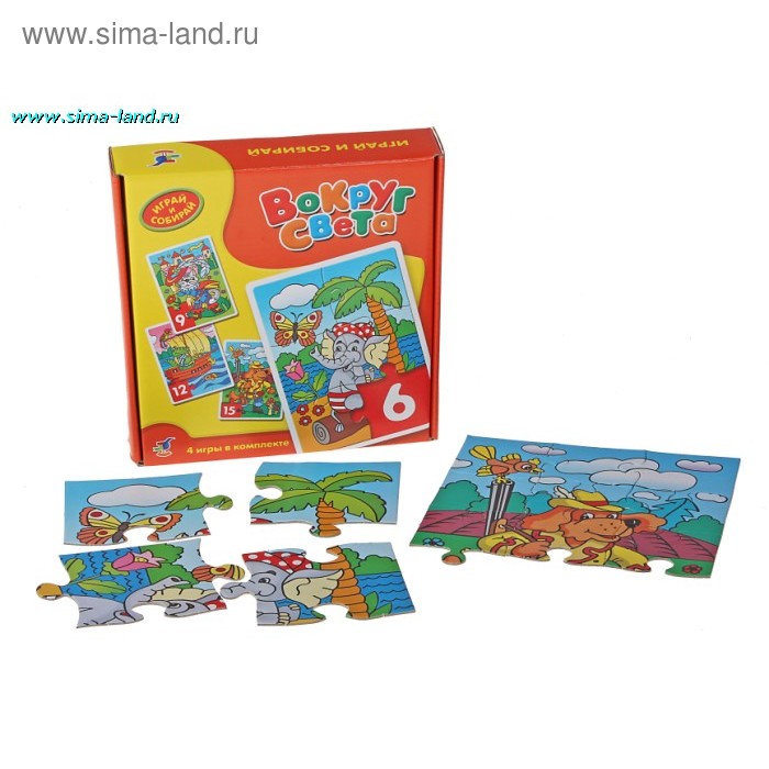 Пазл Играй и собирай "Вокруг света" - Фото 1