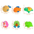 Резиновые игрушки для ванны «Малыши», с пищалкой, в наборе 6 шт., Крошка Я - Фото 3