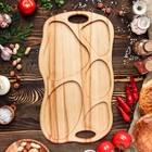 Блюдо-поднос для подачи "Бавария", 50 х 30 см, массив ясеня - Фото 2