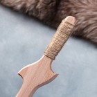 Сувенирное деревянное оружие "Нож боевой", 30 см, массив бука - Фото 3