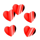 Наполнитель для шара "Конфетти сердца" 3 см, фольга, цвет красный, 500г - Фото 1