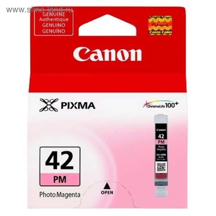 Картридж струйный Canon CLI-42PM 6389B001 фото пурпурный для Canon PRO-100 (37стр.) - Фото 1