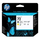 Картридж струйный HP №72 C9384A черный матовый/желтый печатающая головка для HP DJ T1100/T610   1724 - фото 51295202