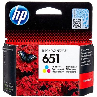 Картридж струйный HP 651 C2P11AE, многоцветный, для HP DeskJet Ink Advantage, 300 стр