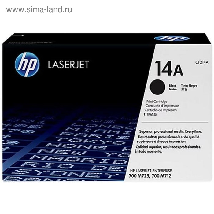 Картридж HP 14A CF214A для LJ 700/M712 (10000k), чёрный - Фото 1