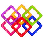 Конструктор магнитный Magical Magnet, 6 квадратных деталей - Фото 3