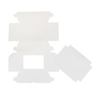 Коробка на 6 капкейков с окном, белая, 25 х 17 х 10 см - Фото 3