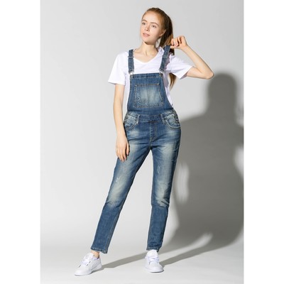 Комбинезон женский джинсовый, цвет синий, р-р 26