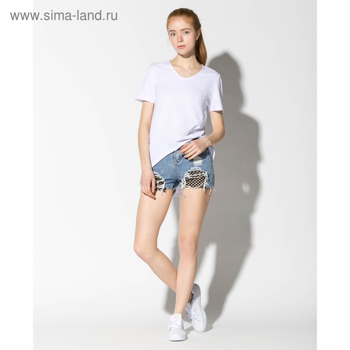 Шорты женские джинсовые, цвет голубой, размер S - Фото 1