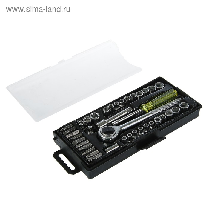 УЦЕНКА Набор инструмента ТУНДРА, универсальный в кейсе 40 предметов - Фото 1