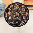 Тарелка сувенирная «Свердловская область. Коллаж из гербов», 10 см, золото - Фото 1