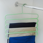 Плечики - вешалки многогуровневые для брюк и юбок Доляна, 33×33 см, цвет МИКС - фото 209910