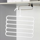 Плечики - вешалки для брюк и юбок Доляна, многоуровневая, 29.5×28.7 см, МИКС - Фото 5