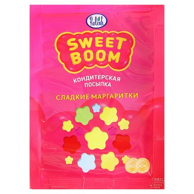 Посыпка кондитерская «Маргаритки», трёхцветная, 30 г