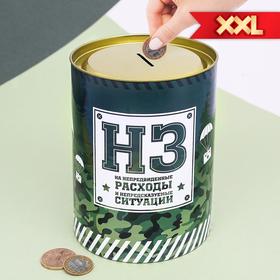 Копилка XXL «НЗ», 20 х 12,5 см