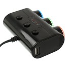Разветвитель прикуривателя, 3 гнезда, 2 USB 1 А, 60 Вт, 12/24 В, подсветка, провод 60 см - Фото 3